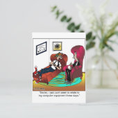 Ich kann mich nicht auf meinen Computer beziehen Postkarte (Stehend Vorderseite)