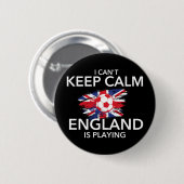 Ich kann mich nicht beruhigen England spielt - Fuß Button (Vorne & Hinten)