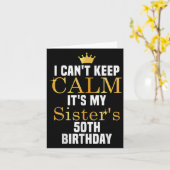 Ich Kann Mich Nicht Beruhigen Es Ist Der 50. Gebur Karte (Gelbe Blume)