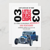 Ich kann mich nicht einladen. Ich bin drei Rennwag Einladung (Vorne/Hinten)