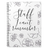 Ich kann mich nicht erinnern notizblock (Vorderseite)