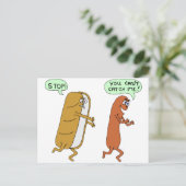 Ich kann mich nicht fangen postkarte (Stehend Vorderseite)