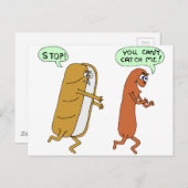 Ich kann mich nicht fangen postkarte (Vorne/Hinten)