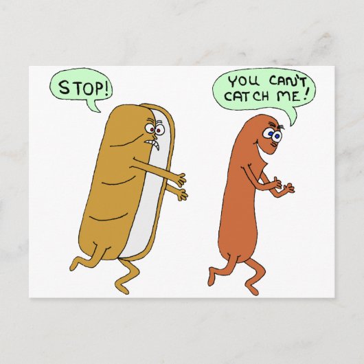 Ich kann mich nicht fangen postkarte (Vorderseite)