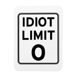 Ich kann mich nicht mehr mit Idioten befassen Magnet