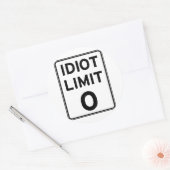 Ich kann mich nicht mehr mit Idioten befassen Runder Aufkleber (Umschlag)