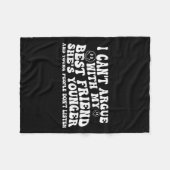 Ich kann mich nicht mit meinem Freund streiten, de Fleecedecke (Vorderseite (Horizontal))