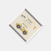 Ich kann mir kein gelbes Rennwagen kaufen, das ein Serviette (Ecke)