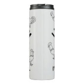 Ich kann mir mal eine ruhige Rooster ansehen Thermosbecher (Rückseite)