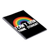 Ich kann mir nicht einmal einen glühenden Gay Prid Notizblock (Rechte Seite)