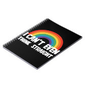 Ich kann mir nicht einmal einen glühenden Gay Prid Notizblock (Linke Seite)