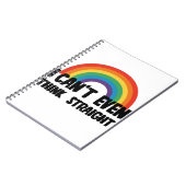 Ich kann mir nicht einmal einen glühenden Gay Prid Notizblock (Linke Seite)