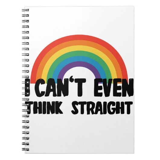 Ich kann mir nicht einmal einen glühenden Gay Prid Notizblock (Vorderseite)