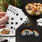 Ich kann mir nicht einmal einen glühenden Gay Prid Spielkarten (In Situ)