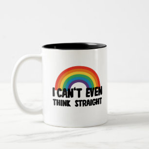 Ich kann mir nicht einmal einen glühenden Gay Prid Zweifarbige Tasse