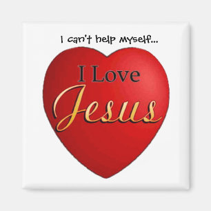 Ich kann mir nicht helfen… i-Liebe Jesus-Magnet Magnet