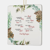 Ich kann mir nur die Angewohnheit vorstellen, aber Keramikornament (Links)