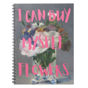 Ich kann mir selbst Blume Notebook kaufen Notizblock