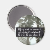 Ich kann Motivierend Magnet erreichen (Vorderseite/Rückseite)