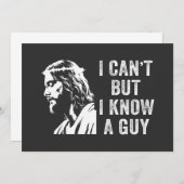 Ich kann nicht, aber ich kenne einen Typ Christlic Einladung (Vorne/Hinten)