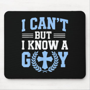 Ich kann nicht, aber ich kenne einen Typ Gott Kirc Mousepad