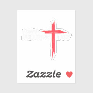 Ich kann nicht, aber ich kenne einen Typ Jesus Cro Aufkleber