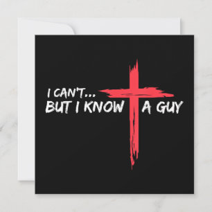 Ich kann nicht, aber ich kenne einen Typ Jesus Cro Einladung