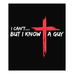 Ich kann nicht, aber ich kenne einen Typ Jesus Cro Fotodruck