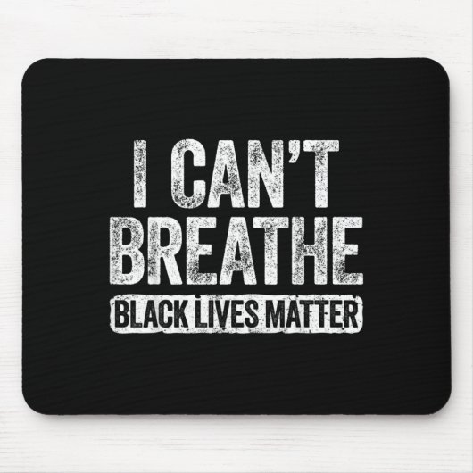 Ich kann nicht atmen Schwarze Leben Mousepad (Vorne)