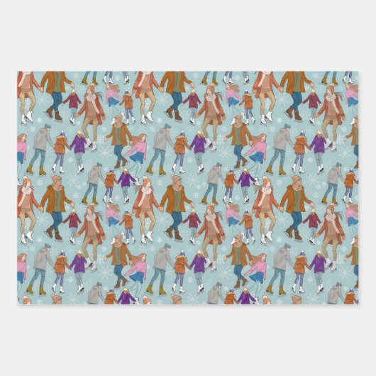 Ich kann nicht auf Eis-Skate warten Geschenkpapier Set (Vorderseite 2)