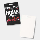 Ich kann nicht auf Zuhause bleibe werden, wenn ich Ausweis (Vorder- & Rückseite)