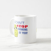 Ich kann nicht aufhören, an dich zu denken kaffeetasse (Vorderseite Links)