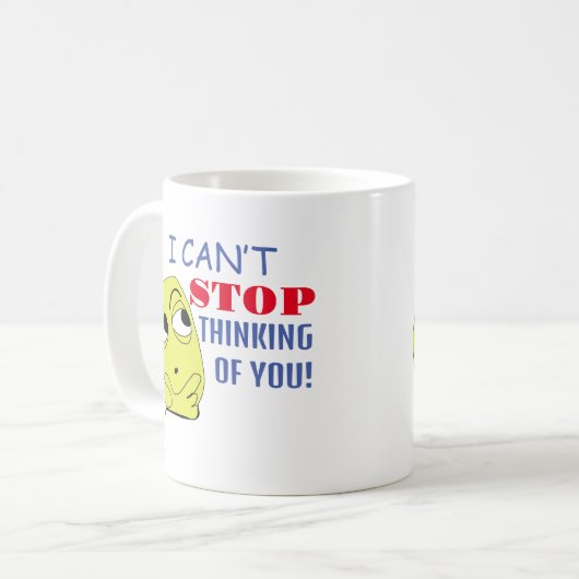 Ich kann nicht aufhören, an dich zu denken kaffeetasse (Vorderseite Links)