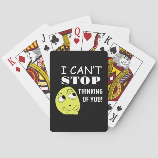 Ich kann nicht aufhören, an dich zu denken spielkarten (Rückseite)