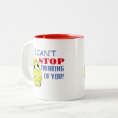 Ich kann nicht aufhören, an dich zu denken zweifarbige tasse (Vorderseite Links)