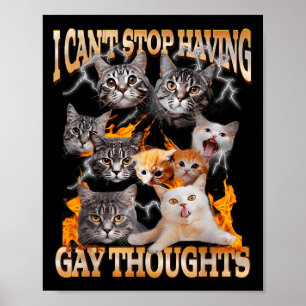 Ich kann nicht aufhören, schwule Gedanken zu haben Poster