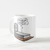 Ich kann nicht aufstehen kaffeetasse (Vorderseite Links)