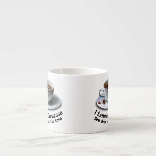 Ich kann nicht ausdrücken, wie viel ich dir Liebe  Espressotasse (Vorderseite)