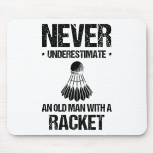 Ich kann nicht Badminton Player Shuttle spielen mü Mousepad