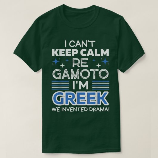 Ich kann nicht Behalten Calm Re Gamoto ich bin Gri T-Shirt (Design vorne)