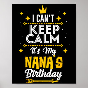 Ich kann nicht Behalten, dass es die Geburtstagspa Poster