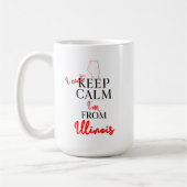 Ich kann nicht Behalten, dass ich aus Illinois kom Kaffeetasse (Links)