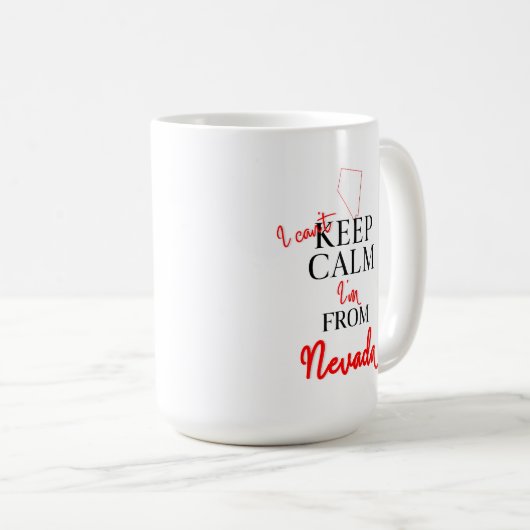 Ich kann nicht Behalten, dass ich aus Nevada komme Kaffeetasse (VorderseiteRechts)
