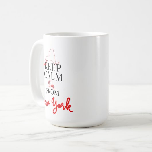 Ich kann nicht Behalten, dass ich aus New York bin Kaffeetasse (Vorderseite Links)