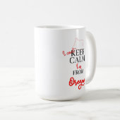 Ich kann nicht Behalten, dass ich aus Oregon komme Kaffeetasse (VorderseiteRechts)