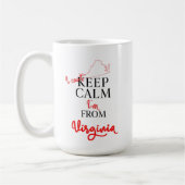 Ich kann nicht Behalten, dass ich aus Virginia kom Kaffeetasse (Links)
