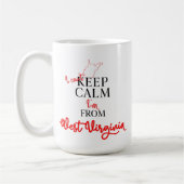 Ich kann nicht Behalten, dass ich aus West Virgini Kaffeetasse (Links)