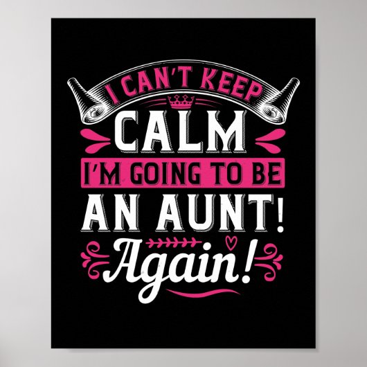 Ich kann nicht Behalten, dass ich eine Tante werde Poster (Vorne)