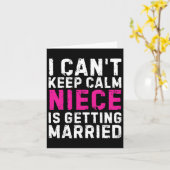 Ich kann nicht Behalten, dass mein Nichte heiraten Karte (Gelbe Blume)