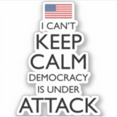 Ich kann nicht Behalten haben, dass eine friedlich Aufkleber (Vorderseite)